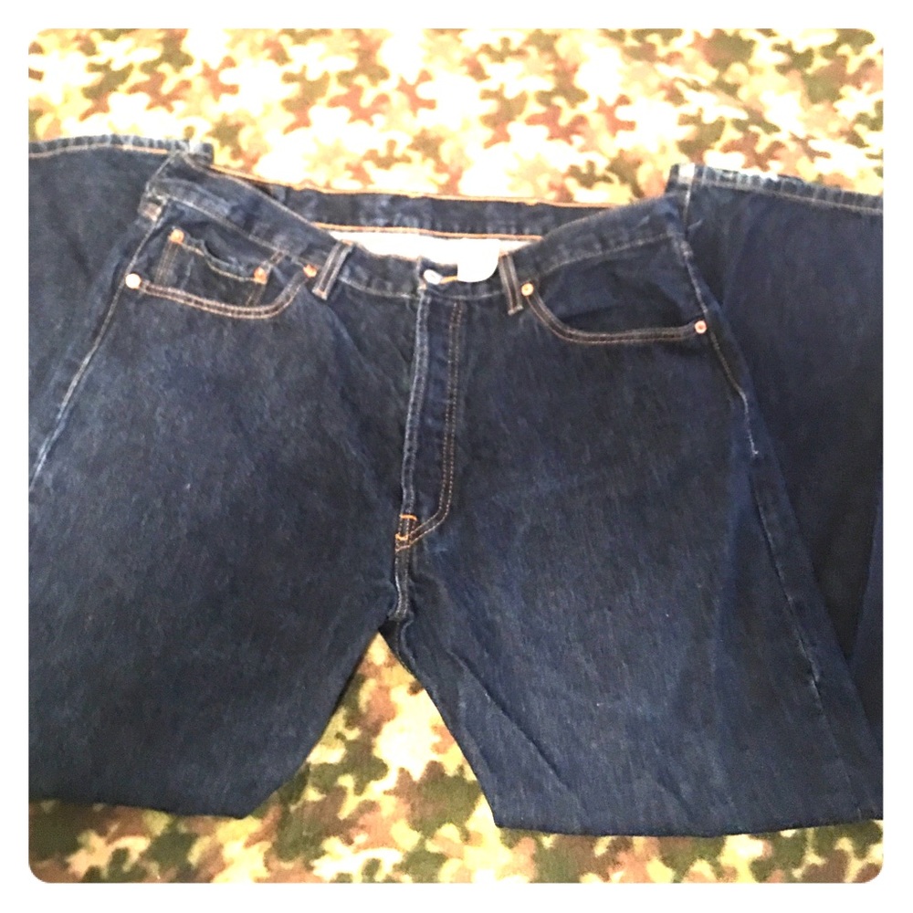 Levi Strauss 501 button fly denim jeans